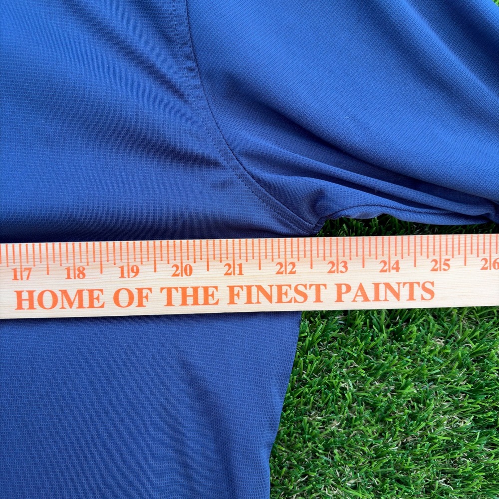 NEW Slazenger Mens Navy Blue Golf Polo Shirt Wicking UPF 15 Size L NWT Active - Picture 5 of 6